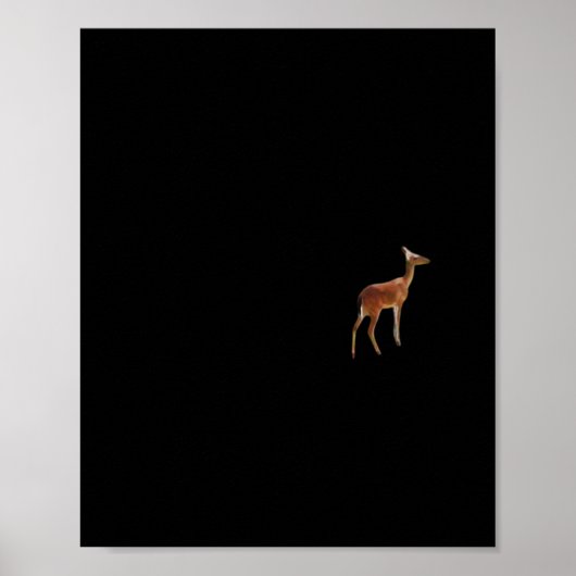 Oh Deer Minimal Design Poster (Voorkant)