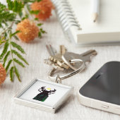 Oh Deer Minimal Design  Sleutelhanger (Zijkant)