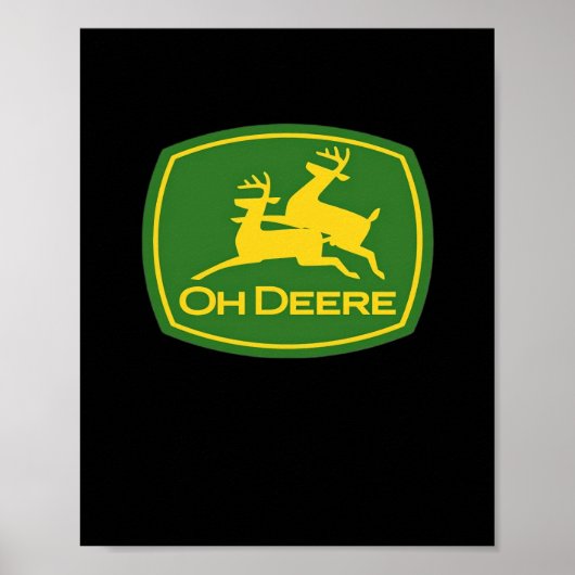 Oh Deer Minimal Modern Design Poster (Voorkant)