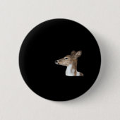 Oh Deer Minimal Modern Design Ronde Button 5,7 Cm (Voorkant)