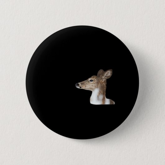 Oh Deer Minimal Modern Design Ronde Button 5,7 Cm (Voorkant)