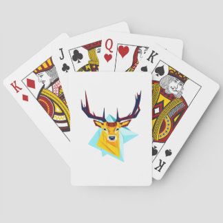 Oh Deer Minimal Rustic Style  Pokerkaarten
