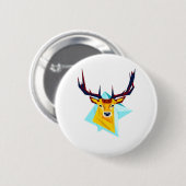 Oh Deer Minimal Rustic Style  Ronde Button 5,7 Cm (Voorkant /achterkant)