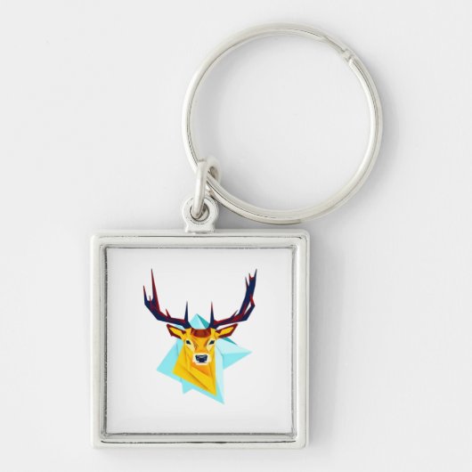 Oh Deer Minimal Rustic Style  Sleutelhanger (Voorkant)