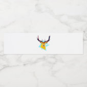 Oh Deer Minimal Rustic Style  Waterfles Etiket (Enkel label)