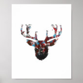 Oh Deer Minimal Style Poster (Voorkant)