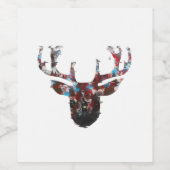Oh Deer Minimal Style Wijn Etiket (Enkel label)