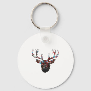 Oh Deer Minimalistische Stijl Sleutelhanger