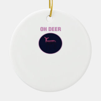 Oh Deer Modern Aesthetic Keramisch Ornament