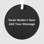 Oh Deer Modern Aesthetic Ornament (achterkant)
