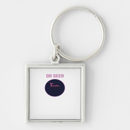Oh Deer Modern Aesthetic  Sleutelhanger (Voorkant)