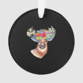Oh Deer Modern Artistic Style Acrylic Ornament (devant)
