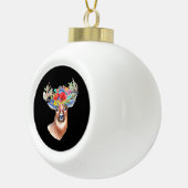 Oh Deer Modern Artistic Style Keramische Bal Ornament (Rechts)