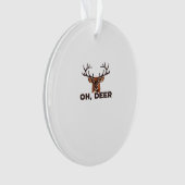 Oh Deer Modern Clean Design Acrylic Ornament (voorkant)