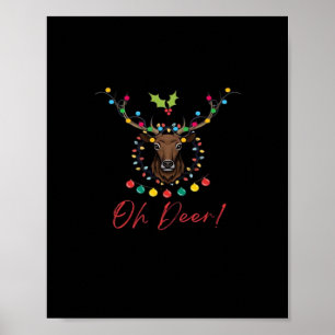 Oh Deer Modern Esthetiek Poster