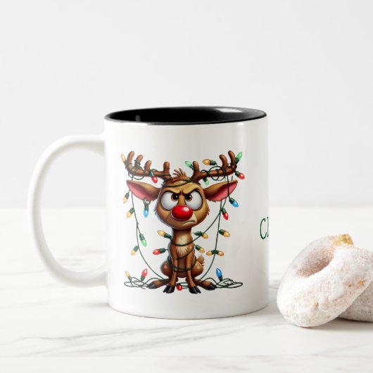 Oh Deer ! Noël est là ! Mug (Avec donut)
