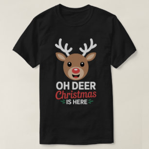 Oh Deer Noël Est Là T-shirt de Renne Mignon
