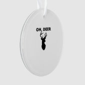 Oh Deer Oh Dear Whimsical Art StylAcrylic Ornament (devant)