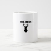 Oh Deer Oh Dear Whimsical Art Style Extra Grote Beker (Voorkant)