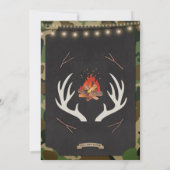 Oh Deer Old Buck Camo Invitation Anniversaire (Dos)