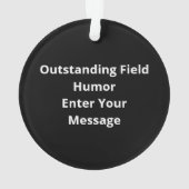 Oh Deer Outstanding In My Field FuAcrylic Ornament (dos)