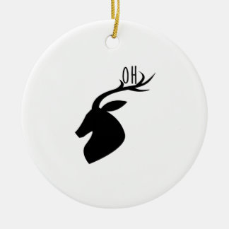 Oh Deer Pun Creative Style Keramisch Ornament