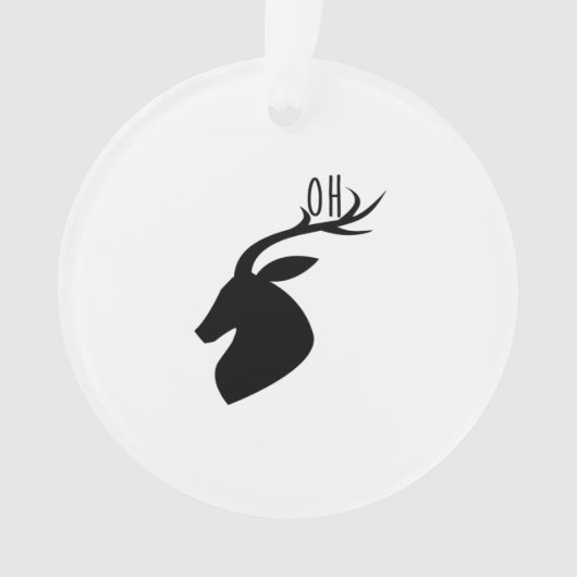 Oh Deer Pun Creative Style Ornament (voorkant)