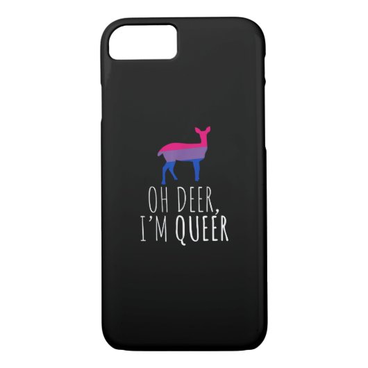 Oh Deer Queer Bisexual Pride Gay Lesbian Design Case-Mate iPhone Case (Achterkant)