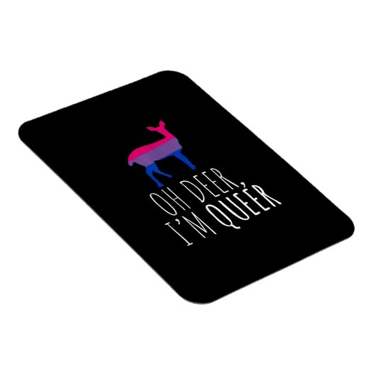 Oh Deer Queer Bisexual Pride Gay Lesbian Design Magneet (Rechterzijde)