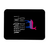 Oh Deer Queer Bisexual Pride Gay Lesbian Design Magneet (Horizontaal)