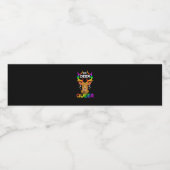 Oh Deer Queer Funny LGBTQ Pride Awareness  Waterfles Etiket (Enkel label)