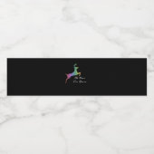 Oh Deer Queer Funny Pun LGBT Pride Celebration  Waterfles Etiket (Enkel label)