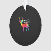 Oh Deer Queer Funny Pun LGBT Pride Design (devant)