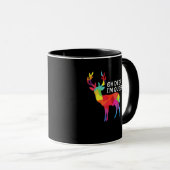 Oh Deer Queer Funny Pun LGBT Pride Design Mok (Voorkant rechts)