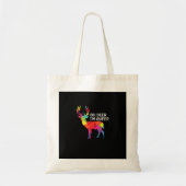 Oh Deer Queer Funny Pun LGBT Pride Design Tote Bag (Voorkant)