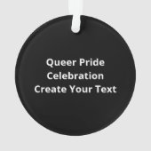 Oh Deer Queer LGBTQ Pride CelebratAcrylic Ornament (dos)