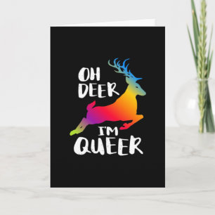 Oh Deer Queer Pride Minimaal Vouwkaart Kaart