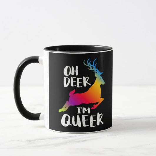 Oh Deer Queer Pride Minimal Artistic Style Mok (Links)