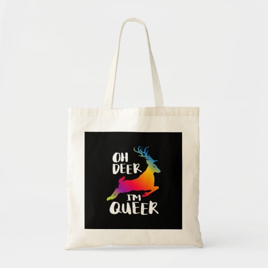 Oh Deer Queer Pride Minimal Artistic StyleTote Bag Tote Bag (Voorkant)