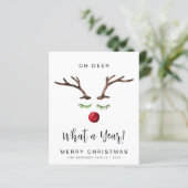 Oh Deer Quelle Année Carte De Noël (Debout devant)