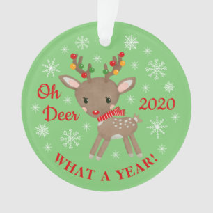 Oh Deer Quelle Année Mignonne Reindeer Christmas G