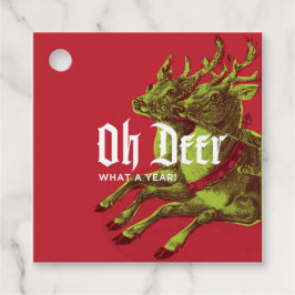 Oh Deer rendier kerstcadeau Label