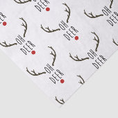 OH DEER Rendier Kerstvakantie Feestelijk Feest Tissuepapier (Detail)