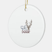 Oh Deer Retro Classic Design Keramisch Ornament (Links)