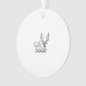 Oh Deer Retro Classic Design Ornament (voorkant)