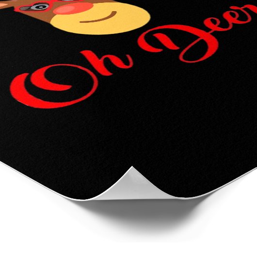 Oh Deer Retro Classic Poster (Hoek)