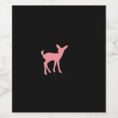 Oh Deer Retro Classic Style Wijn Etiket (Enkel label)