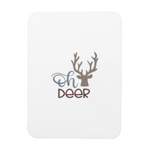Oh Deer Retro Klassiek Ontwerp Magneet