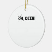 Oh Deer Simple Aesthetic Ornament (Links)
