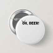 Oh Deer Simple Aesthetic Ronde Button 5,7 Cm (Voorkant /achterkant)
